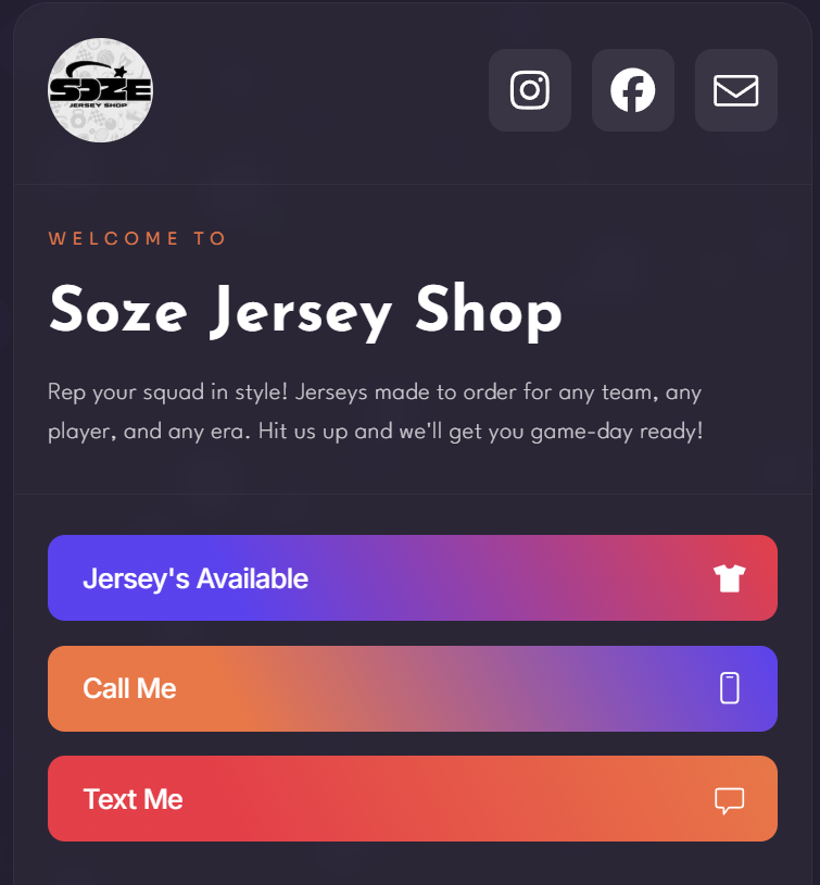 Landing Page Design – Carrd